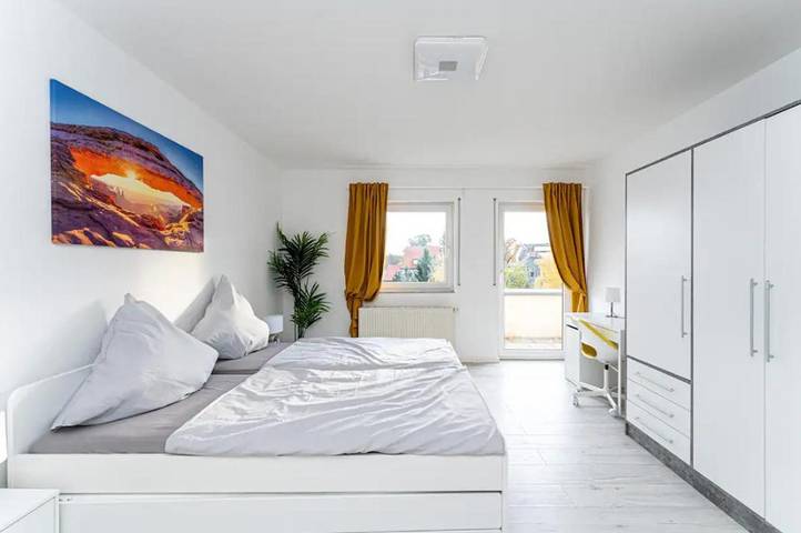 Ferienwohnung für 6 Personen, mit Balkon und Terrasse sowie Ausblick