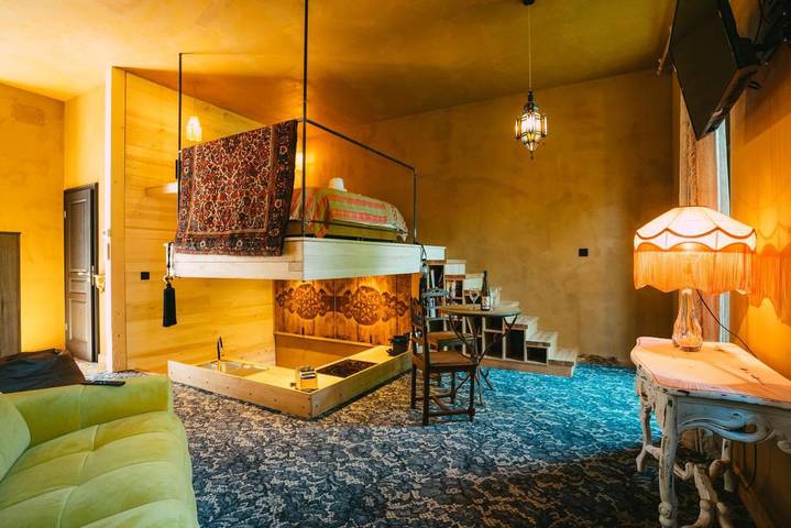 Appartement de vacances pour 2 personnes, avec piscine ainsi que terrasse et jacuzzi