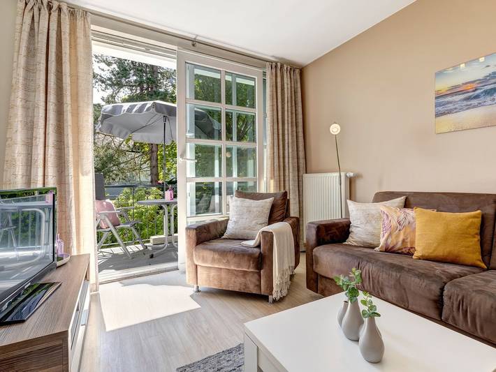 Ferienwohnung für 4 Personen, mit Balkon und Balkon/Terrasse sowie Sauna in Benz