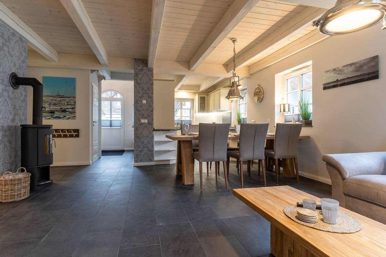 Sandhus Backbord - wunderschöne, hochwertige Reethaushälfte mit toller Ausstattung! in St. Peter-Ording, Eiderstedt