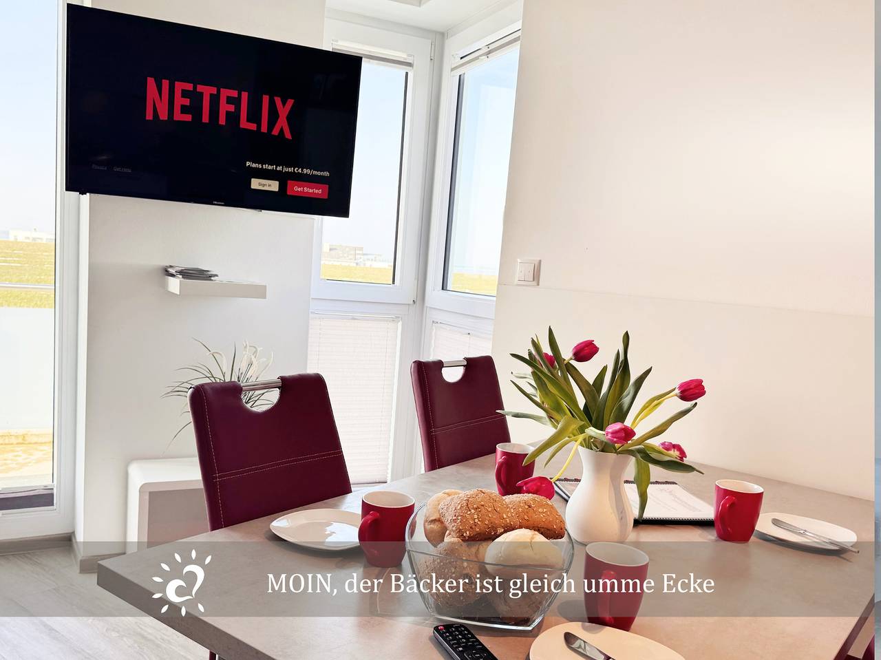 Appartement de vacances entier, Penthouse de Ool Blick auf das Wattenmeer in Dorum-Neufeld, Dorum