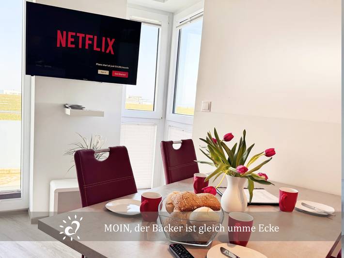 Ferienwohnung für 4 Personen, mit Balkon und Seeblick, mit Haustier in Dorum - 3