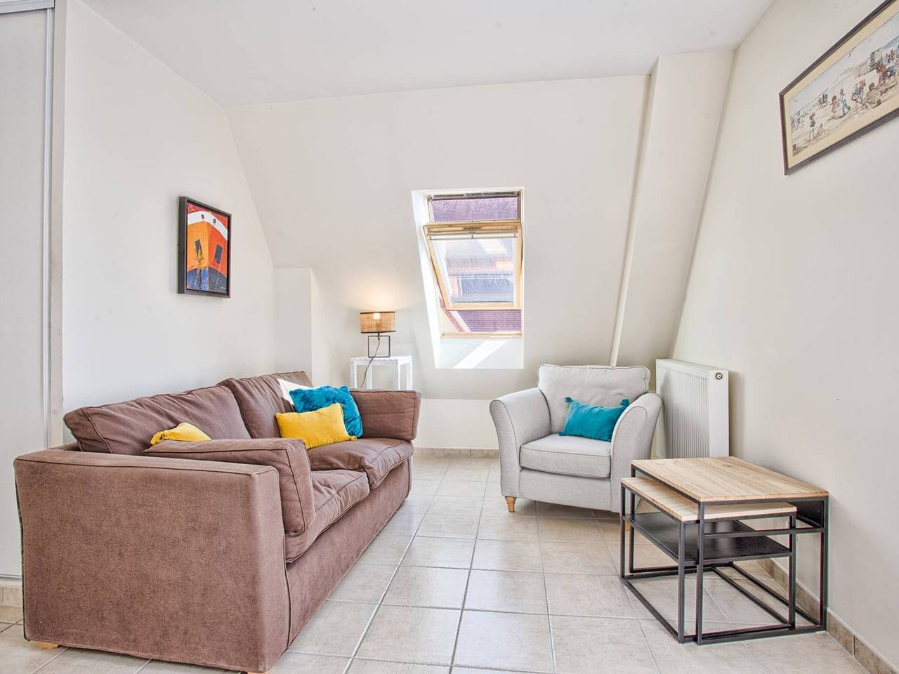 Apartamento entero, Apartamento luminoso con balcón y piscina para 5 personas in Merville-Franceville-Plage, Región de Caen