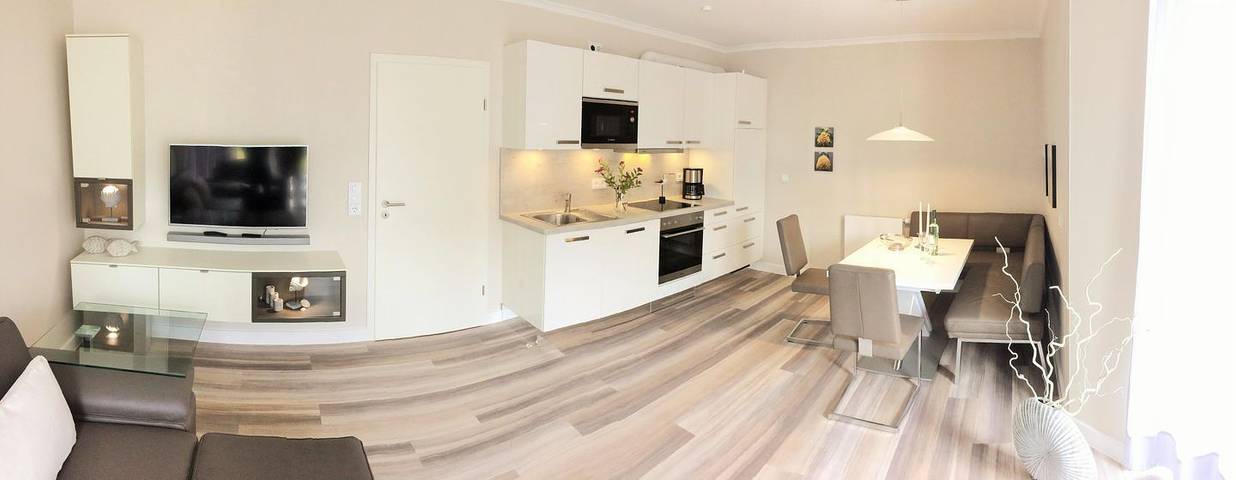 Ferienwohnung für 4 Personen, mit Terrasse und Garten