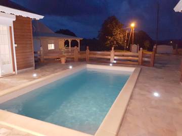 Cottage pour 6 personnes, avec piscine et jardin, animaux acceptés dans Saint-Louis (Marie-Galante)