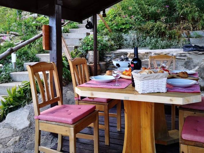 Hütte für 3 Personen, mit Terrasse und Garten, mit Haustier in Riederalp