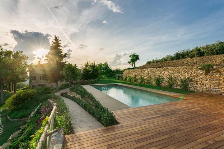 Chambre d’hôte pour 2 personnes, avec piscine ainsi que jardin et vue à Greve In Chianti