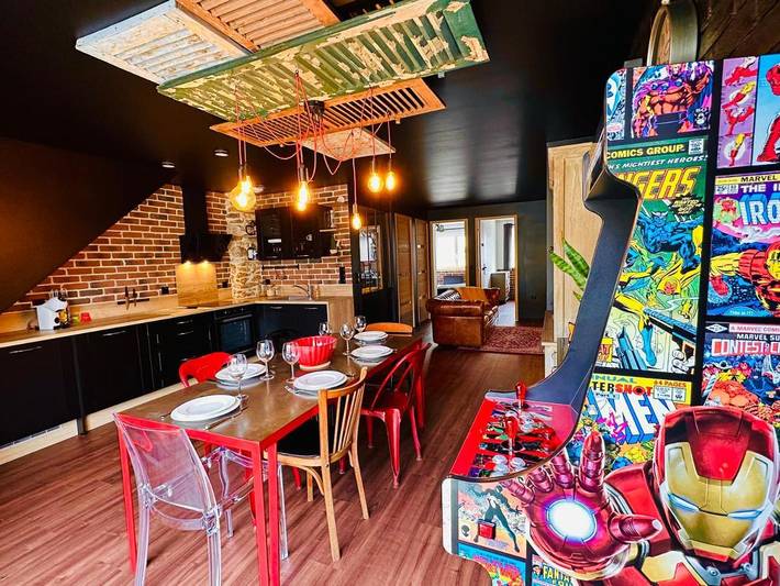 Gîte pour 6 personnes, avec terrasse et vue à Coutevroult