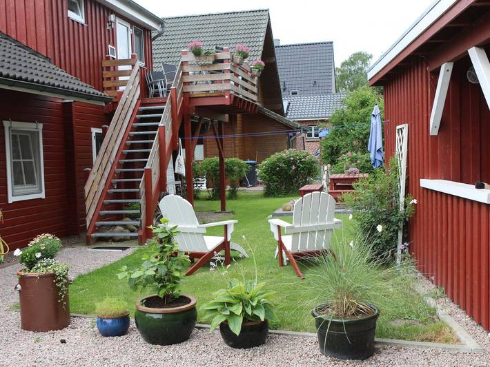 Ferienwohnung für 4 Personen, mit Balkon und Terrasse sowie Garten in Kollmar