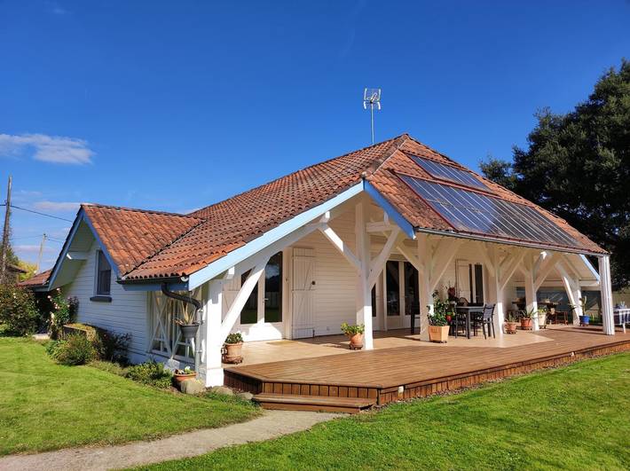 Gîte pour 4 personnes, avec Terrasse ainsi que Jardin et Vue