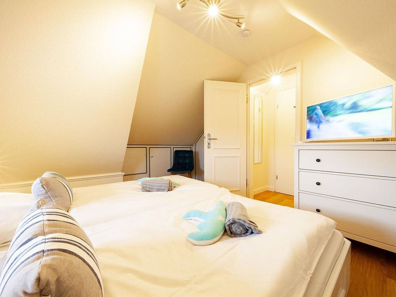Ganze Ferienwohnung, Syltstern Haus Hasenkuhle - Helle 3-Zimmerwohnung mit ca. 55m², für bis zu 4 Personen. in Wenningstedt, Sylt