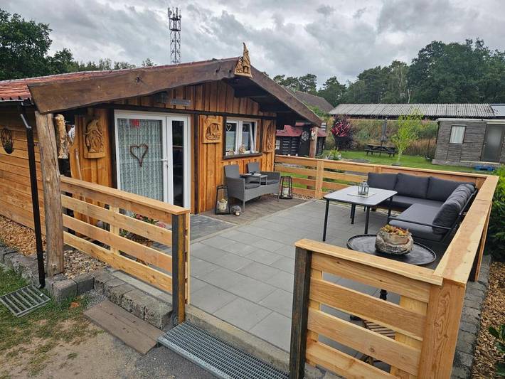 Ferienhaus für 4 Personen, mit Terrasse und Garten sowie Sauna in Milower Land