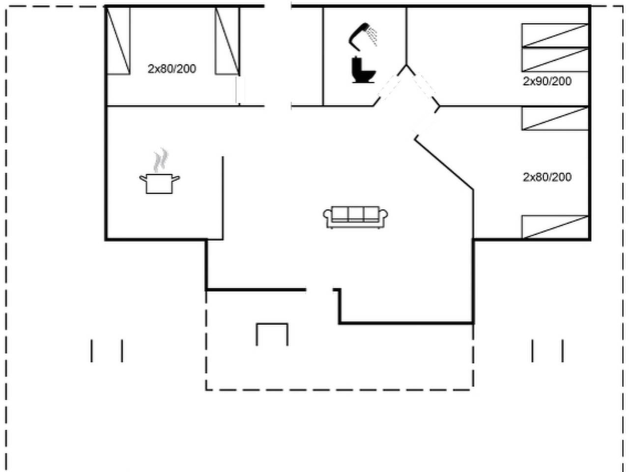 "Skammel" - 900m from the sea in Tversted, Tannisbucht