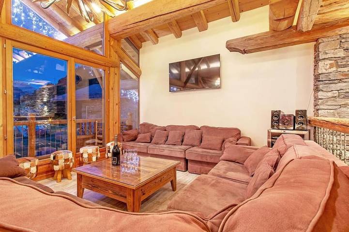 Chalet pour 15 personnes, avec balcon ainsi que sauna et jacuzzi, animaux acceptés à Villaroger - 2