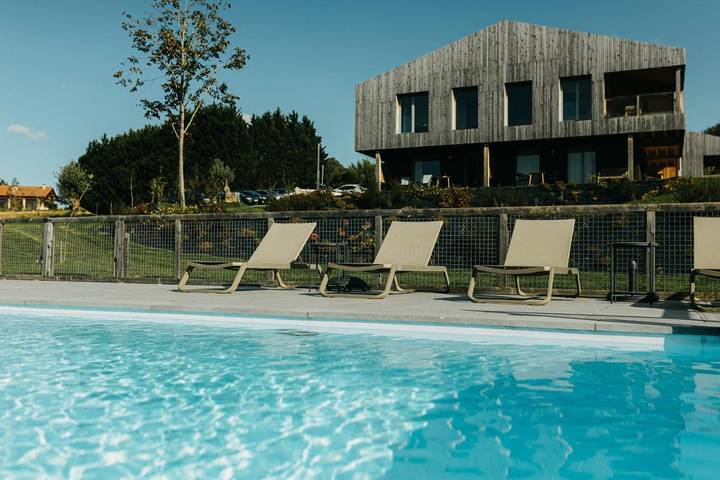 Casa rural con piscina para 2 personas, con Terraza y Jardín además de Piscina y Vistas en Vizcaya