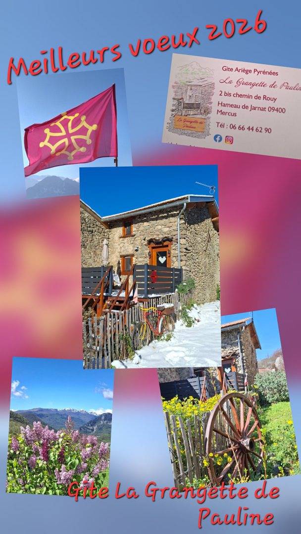 Gîte "La Grangette de Pauline" 4 saisons in Mercus-Garrabet, Ariège