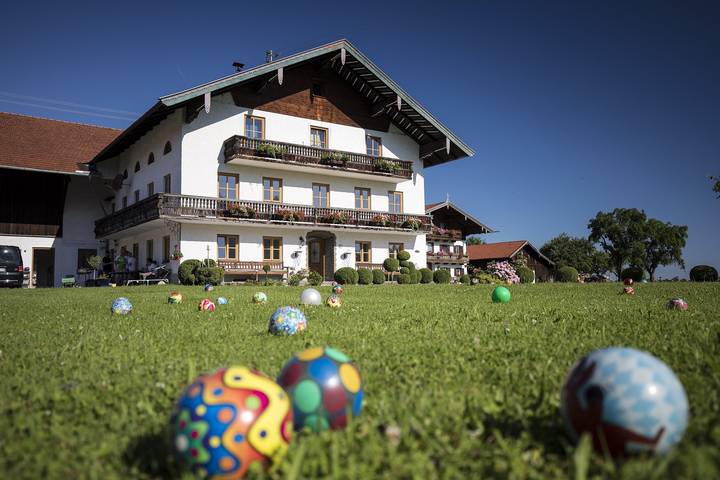 Bauernhof für 4 Personen, mit Balkon und Garten in Marquartstein