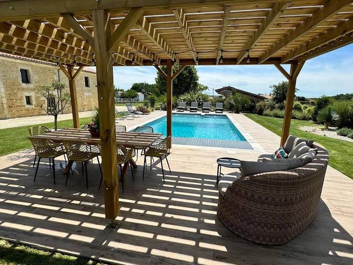 Maison de vacances pour 2 personnes, avec jardin ainsi que piscine et vue