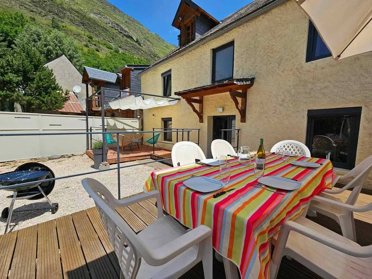 Geräumiges Ferienhaus nahe Aragnouet mit Terrasse und Garten in Aragnouet, Nationalpark Pyrenäen
