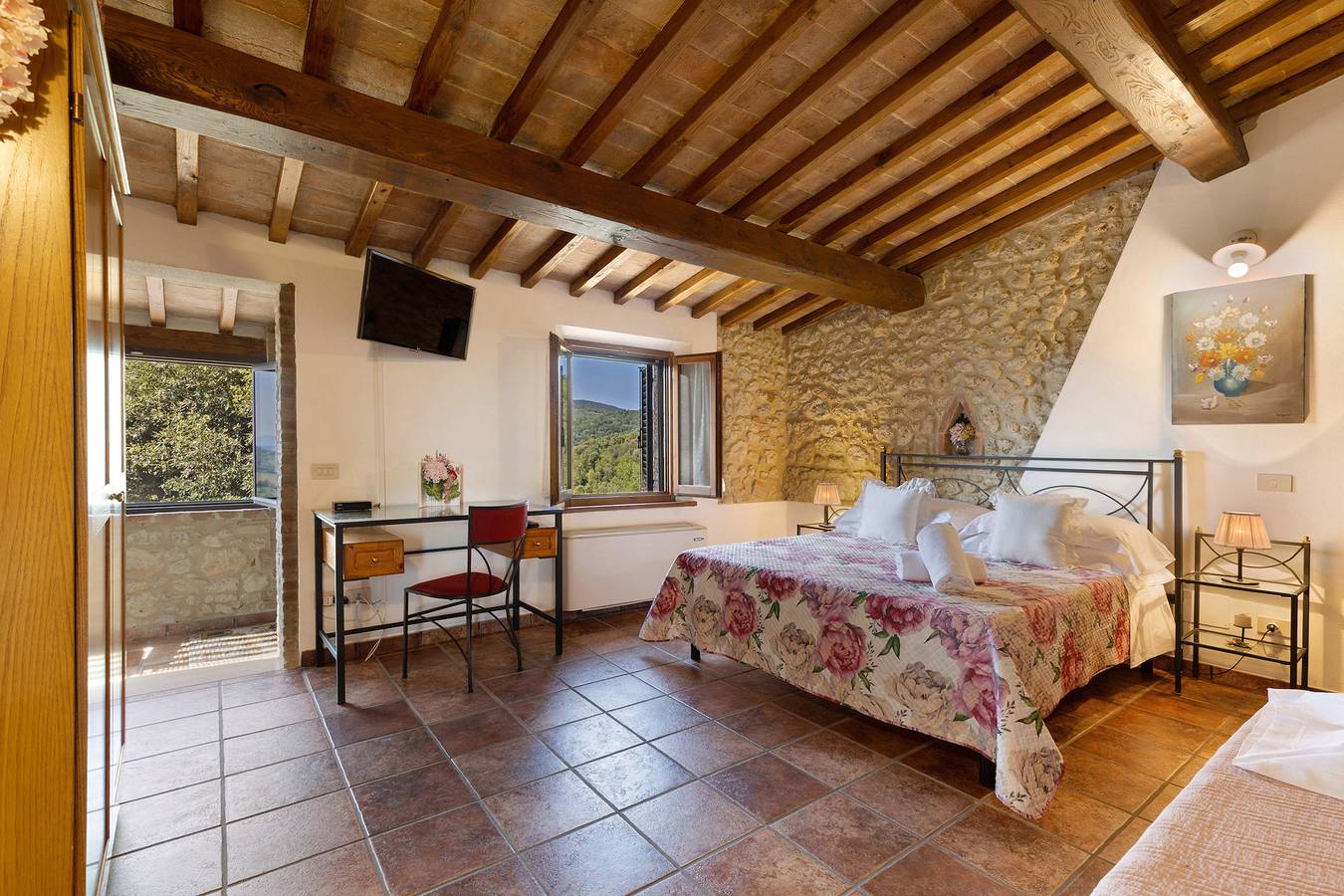 Appartamento intero, Appartamento 'Casa Vacanze Etrusco - Quercia' con Aria Condizionata in San Gimignano, Siena e dintorni