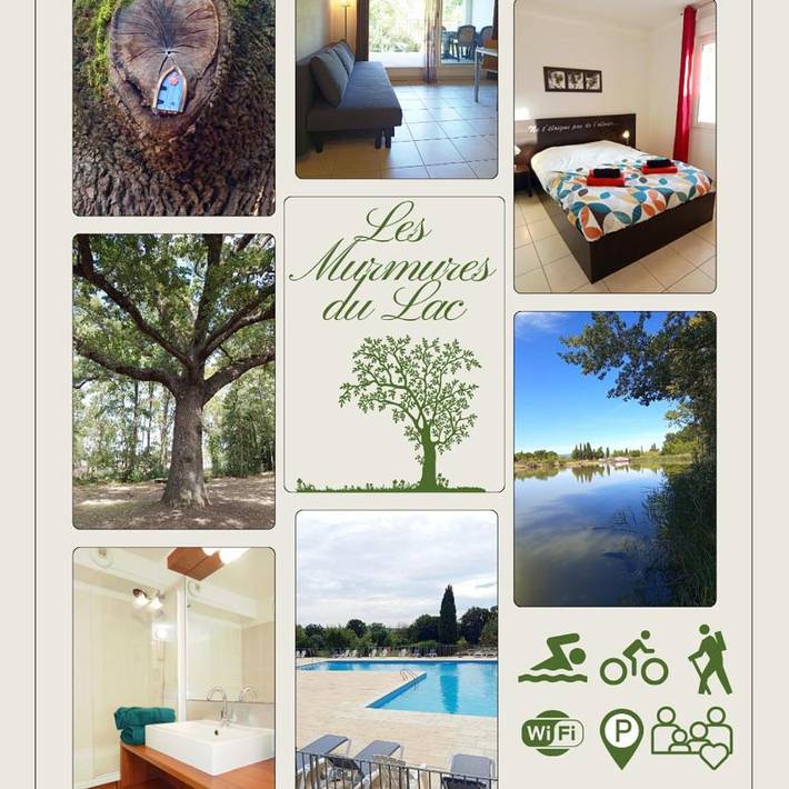 Appartement de vacances pour 5 personnes, avec piscine ainsi que jardin et vue