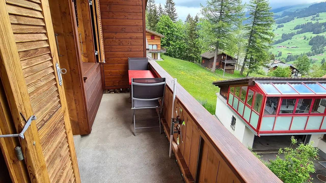 Appartement de vacances entier, Appartement de vacances pour 4 personnes avec balcon in Adelboden, Frutigen-Lenk-Adelboden