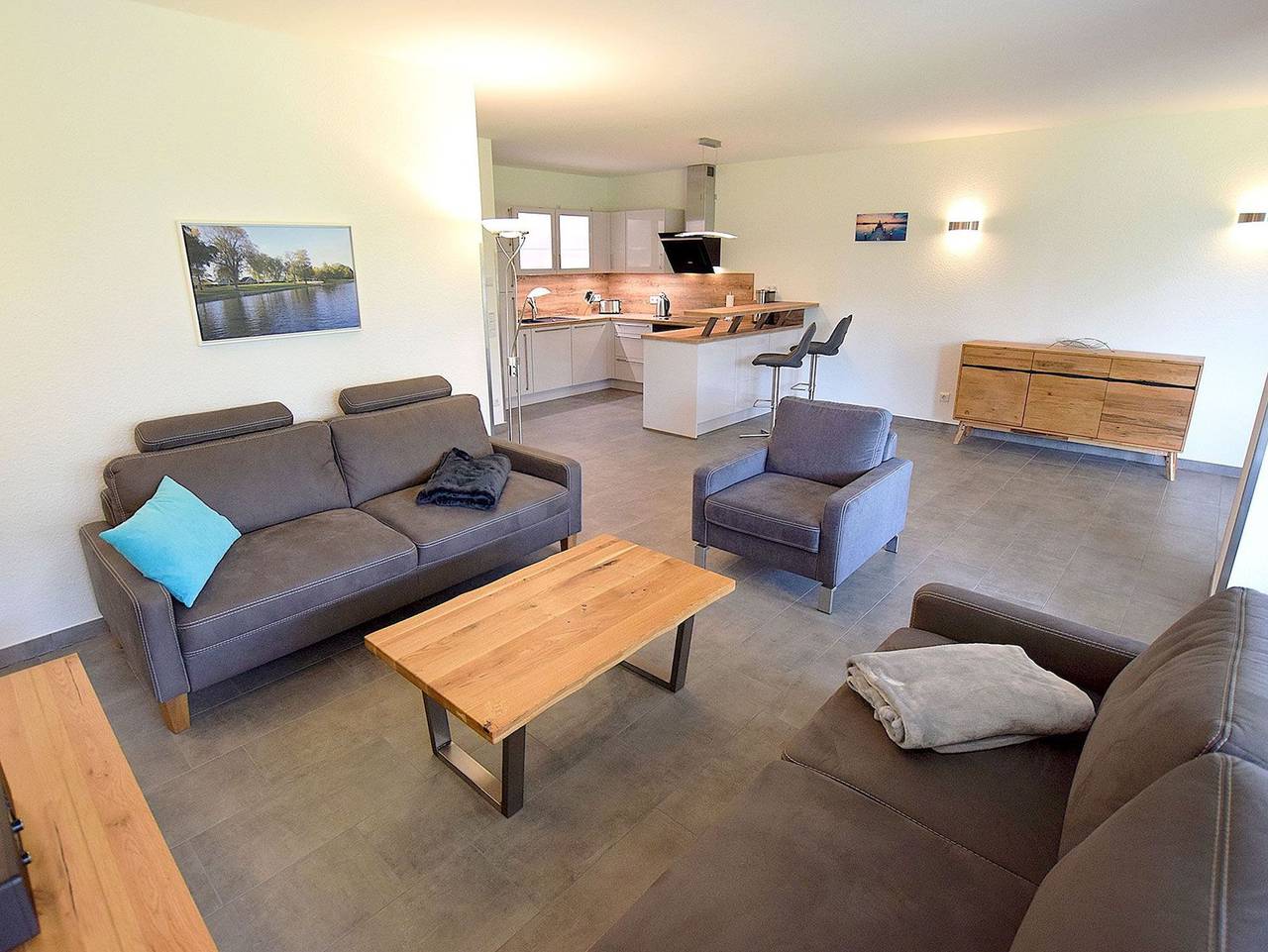 Ganze Ferienwohnung, Apartmenthaus Scharmützelsee Inklusive Nebenkosten - Apartment 0/3 mit Sauna, Whirlpool, Terrasse inkl. Nk in Storkower See, Wendisch Rietz