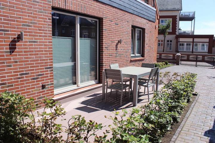 Ferienwohnung für 4 Personen, mit Terrasse und Sauna auf Borkum