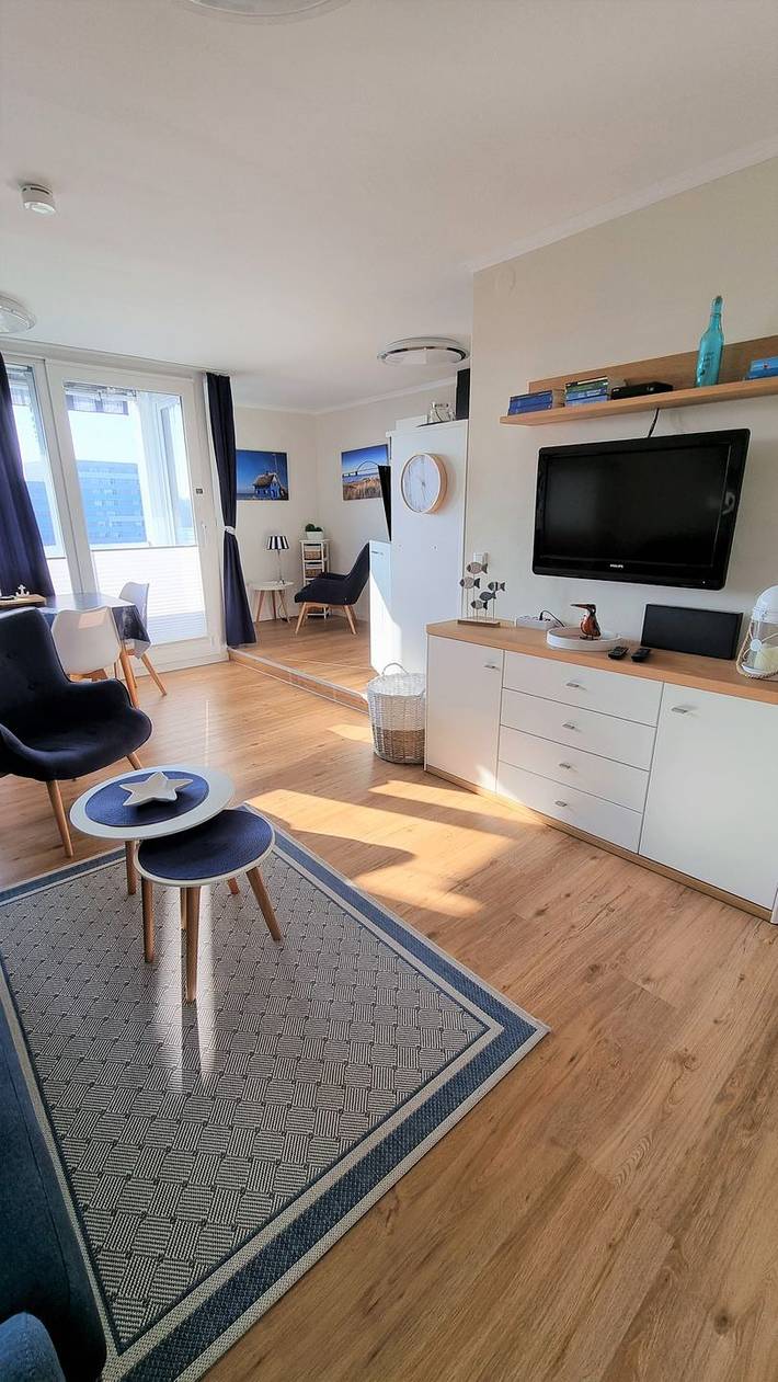 Ferienwohnung für 2 Personen, mit Balkon und Seeblick in Heiligenhafen