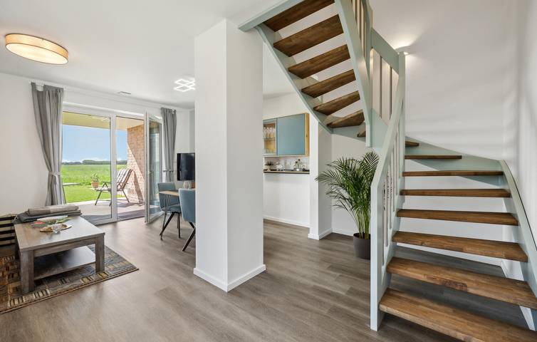 Ganze Ferienwohnung, Modernes Apartment mit Terrasse, Parkplatz und TV - 500m nach Ovelgönne in Ovelgönne, Wesermarsch