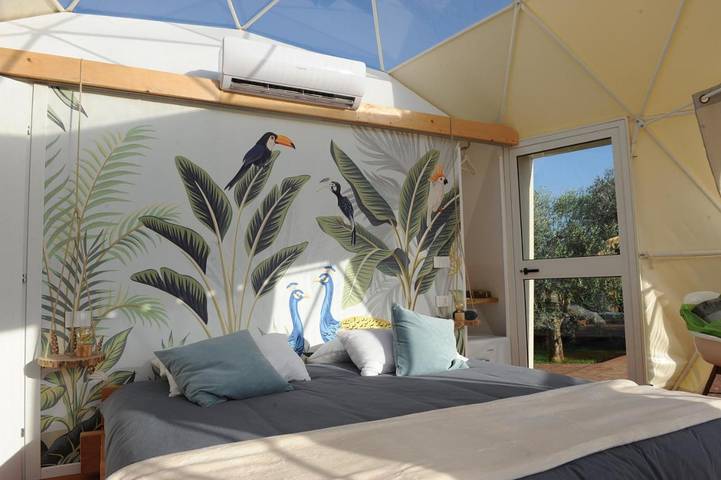 Camping für 3 Personen, mit Whirlpool und Terrasse sowie Garten und Pool in Latium - 4