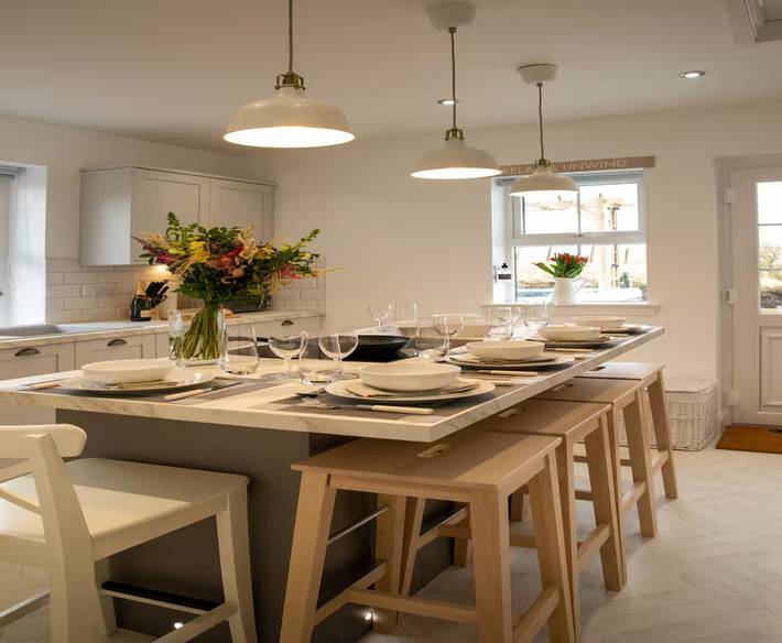 Holiday home for 6 people, with garden and hot tub, with pets in Scotland