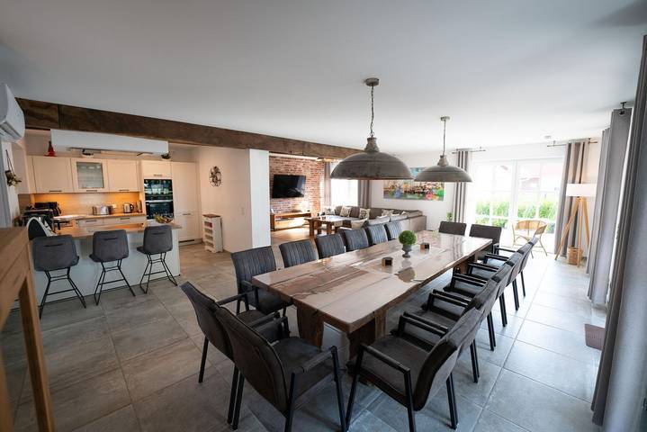 Ferienhaus für 16 Personen, mit Terrasse und Garten sowie Sauna und Ausblick in Biendorf - 3