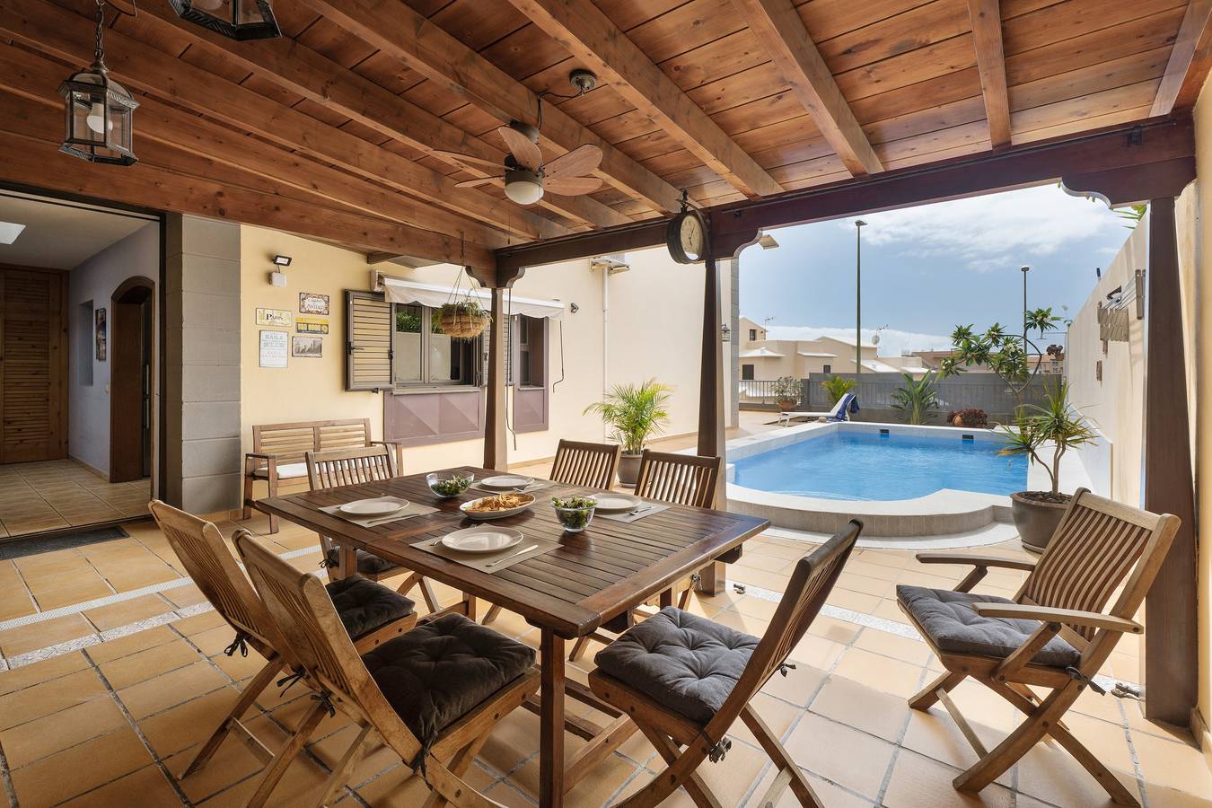 Ferienhaus 'El Chocito' mit privatem Pool, Wlan und Klimaanlage in Candelaria, Teneriffa Süd
