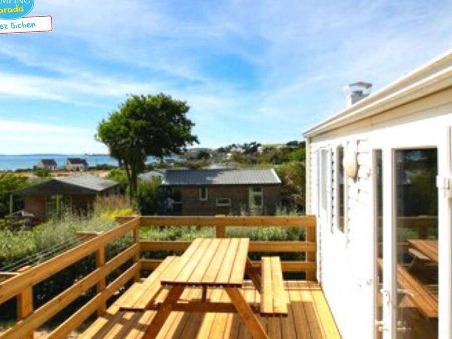 Menez Bichen - Camping Paradis - Mobilhome 4 personas - Eden 2 Bd Vista Mar in Iroise