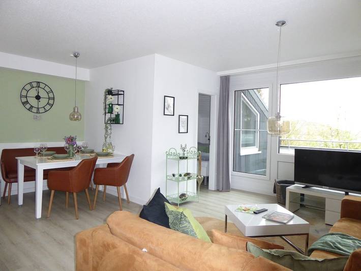 Ferienwohnung für 5 Personen, mit Terrasse und Sauna sowie Ausblick in Winterberg