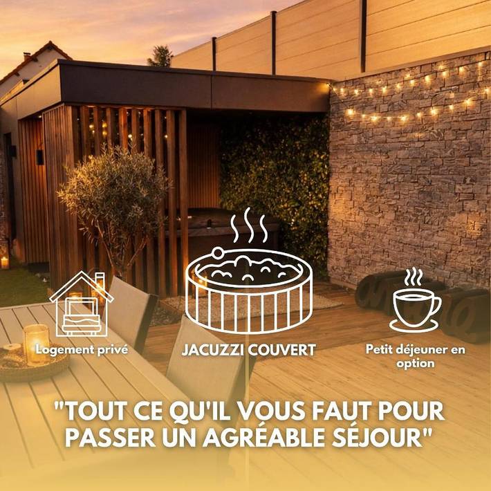 Location de vacances pour 4 personnes, avec jacuzzi et jardin dans Évans