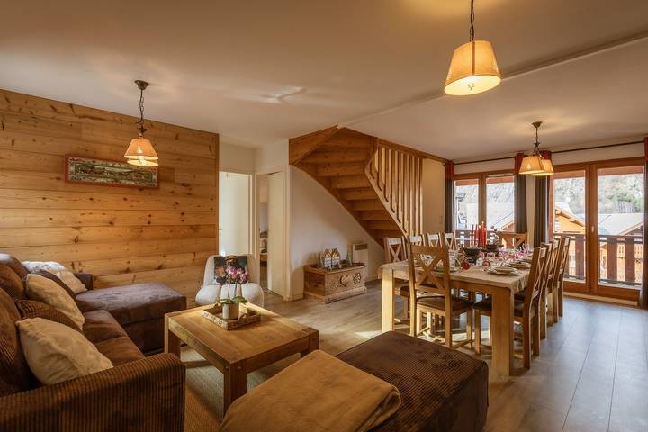 Appartement de vacances pour 10 personnes, avec balcon/terrasse à Valloire