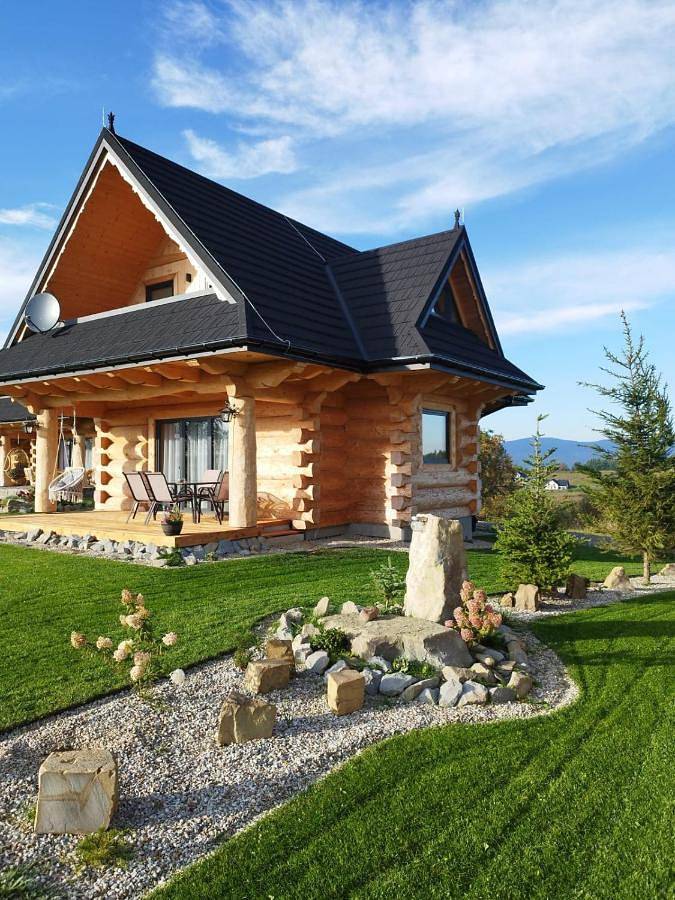 Dom dla 6 osób, z sauna i widok oraz ogród w Szaflary
