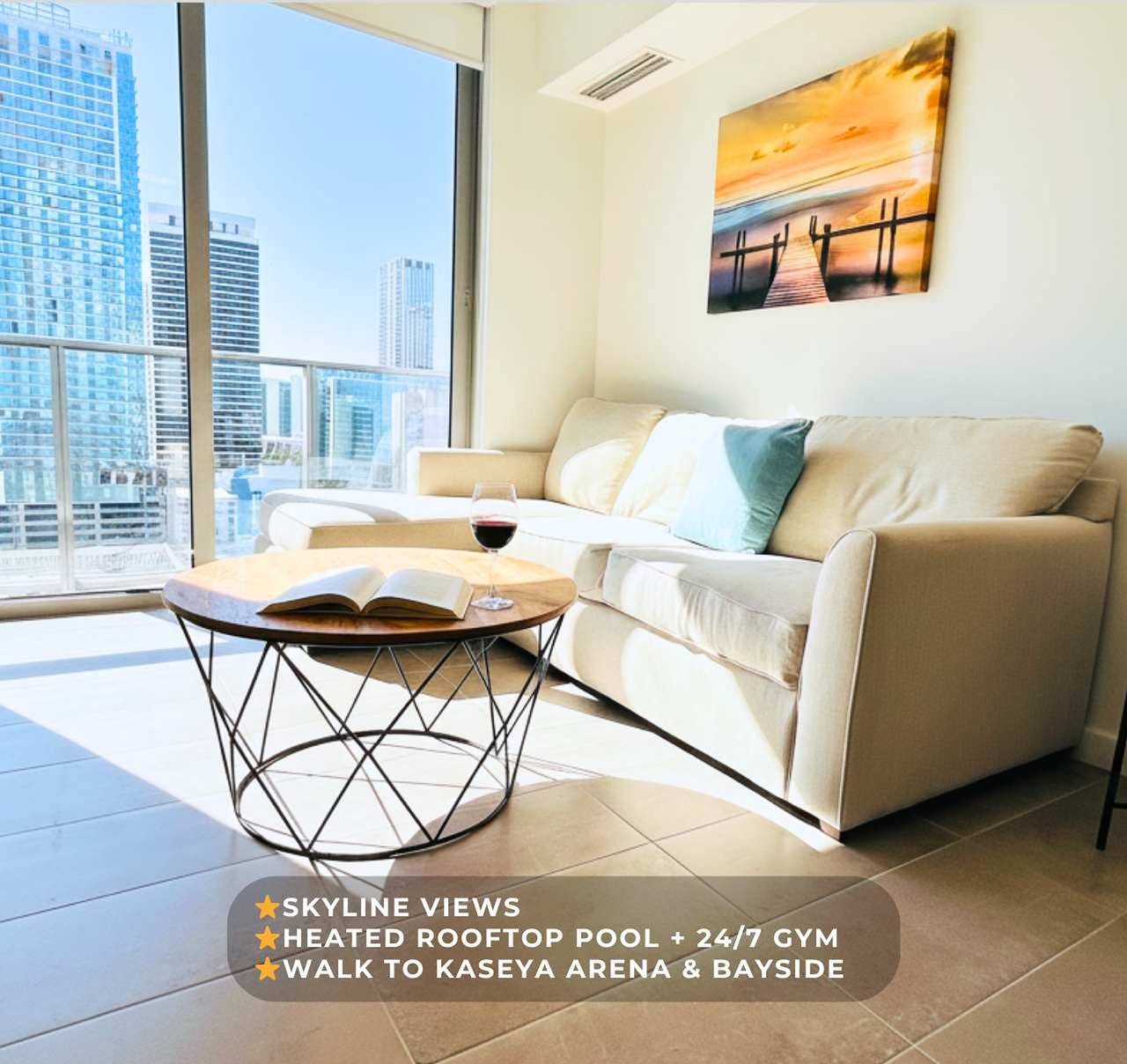 Entire apartment, Relax Above Miami   Skyline Views  Gym   Pool in Miami, Florida