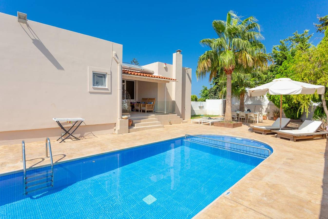Villa för 8 Personer med havsutsikt in Rethymno region