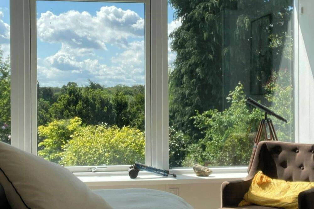 Ferienhaus mit Pool und Aussicht hoch oben in Hornbæk in Hornbæk, Kattegat Küste