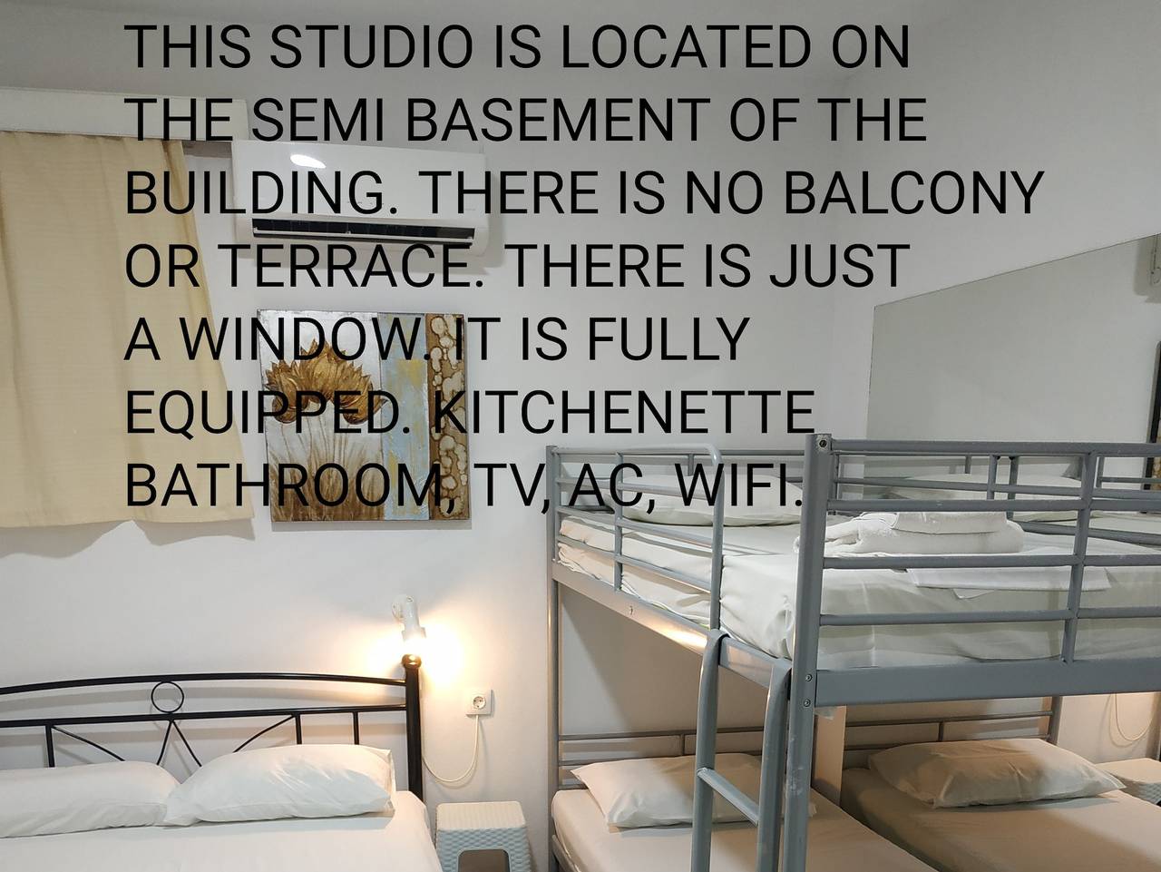 Ganzes Studio, Super Economy Studio im Erdgeschoss, kein Balkon in Agia Pelagia, Achlada