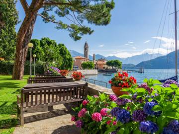 Ferienwohnung für 4 Personen, mit Garten und Seeblick am Comer See