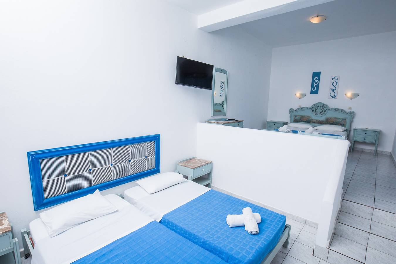 Appartement dans un hôtel "Pico Bello Patmos 12" avec terrasse privée et Wi-Fi in Dodécanèse