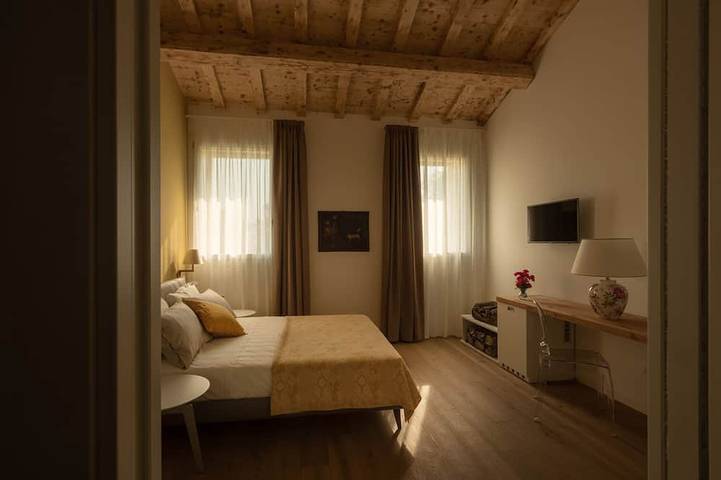 Suite-Premier-Ensuite mit Dusche-Blick auf den Hof in Vicenza, Vicenza Provinz