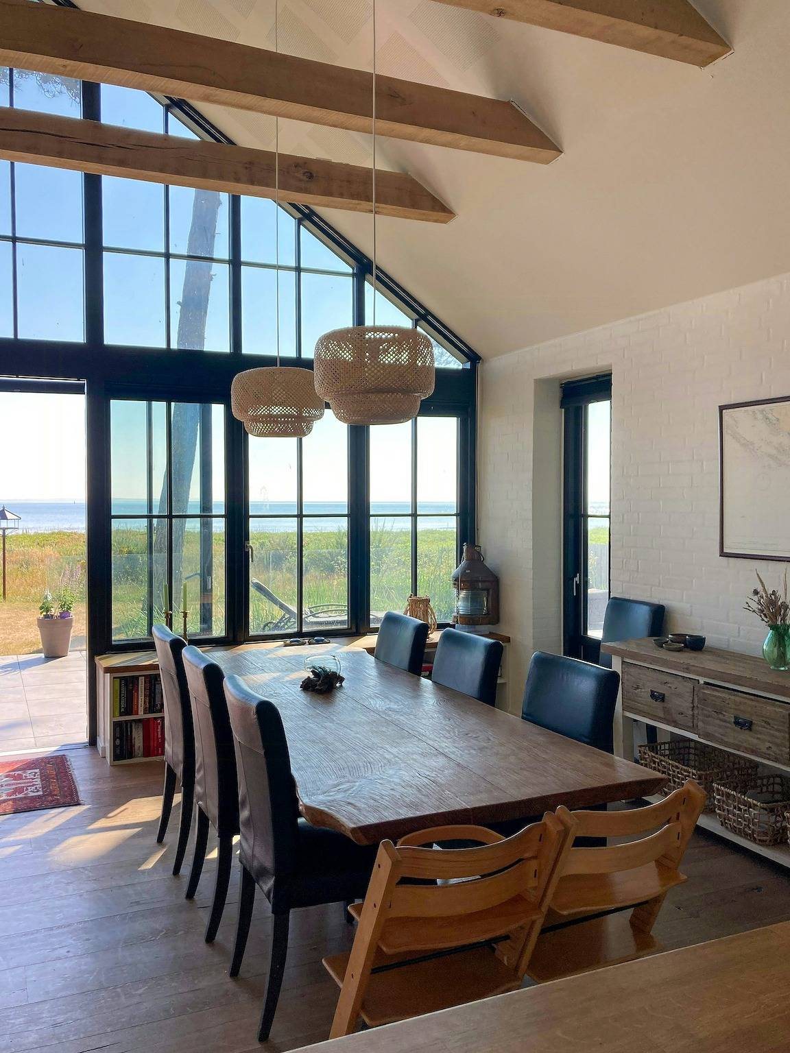 Beach villa with private pier in Hou in Odder Region