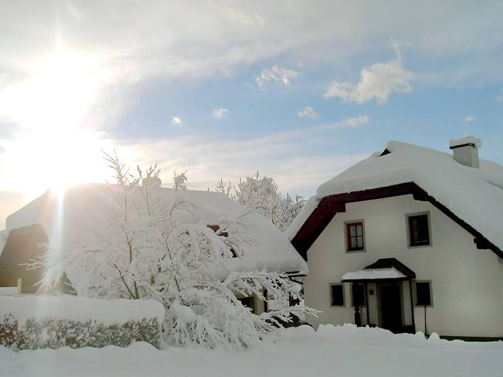 Ferienwohnung für 4 Personen, mit Garten und Balkon sowie Ausblick in Seeboden