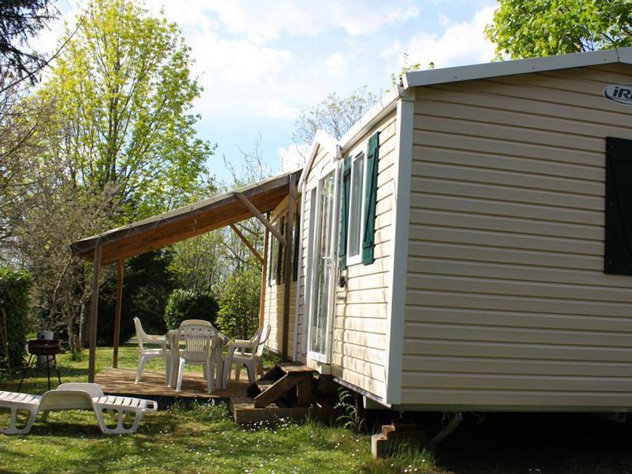 Camping Au P'tit Bonheur - Mobilheim 6 personen - Mobilheim 3 Zimmer 6/8 Pers. in Peyrillac-et-Millac, Périgord Noir