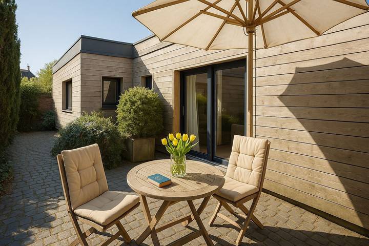 Bungalow für 2 Personen, mit Terrasse und Sauna